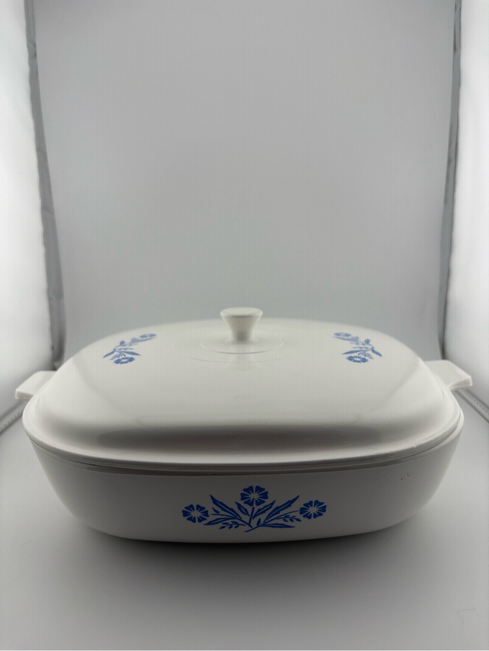 Corningware Blue Cornflower 10 Inch P-10-B Casserole Dish w/Blue Cornflower l